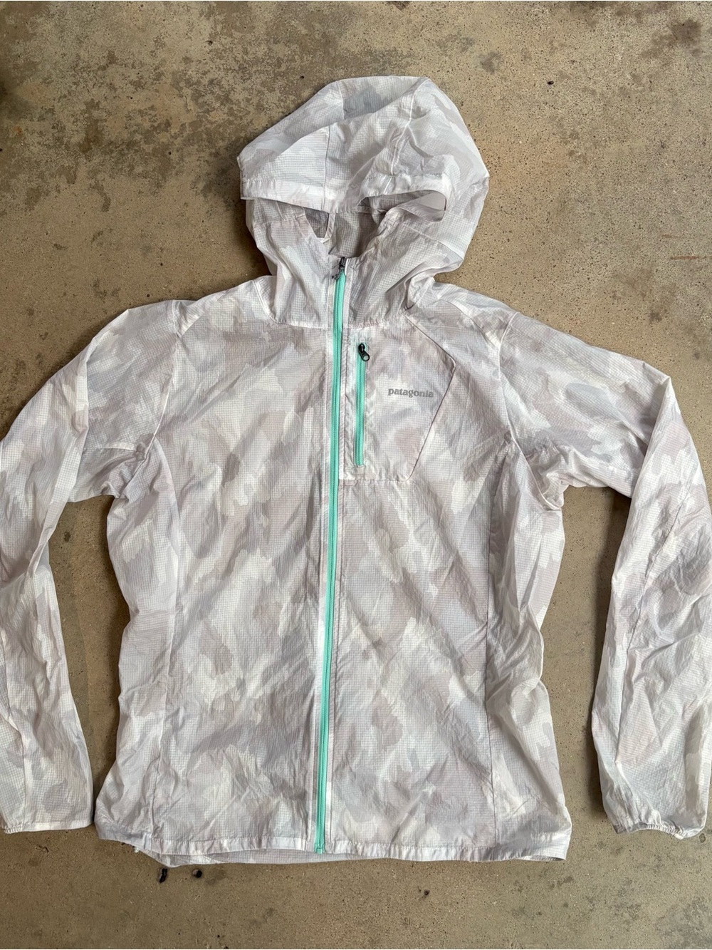 Patagonia Houdini Jacket Women's Medium Lightweight Shell Full Zip Hooded